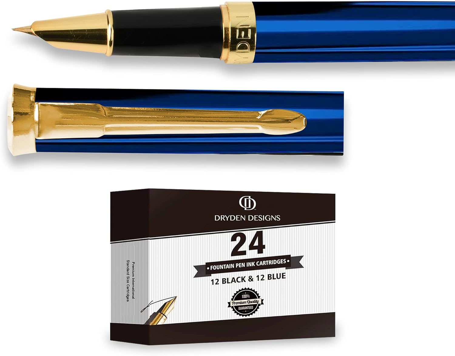 Signature Collection: Fine Nib, Protection Pouch, 24 Cartridges and Ink Refill Converter