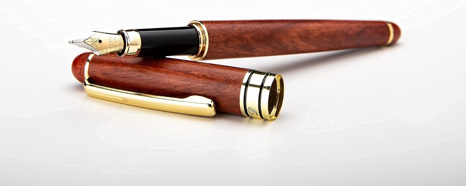 Premium Collection: Medium Iridium Nib, Wooden Presentation Box, Refill Converter