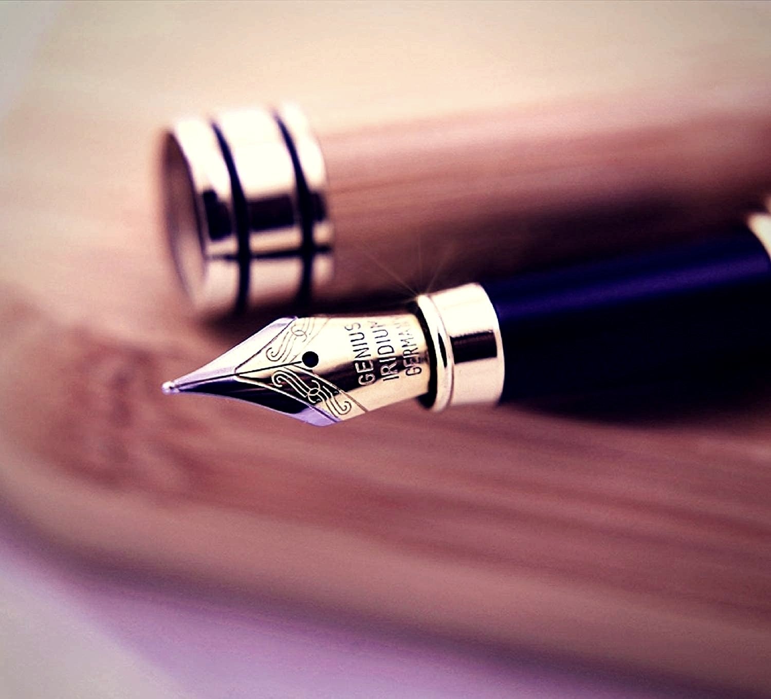 Premium Collection: Medium Iridium Nib, Wooden Presentation Box, Refill Converter
